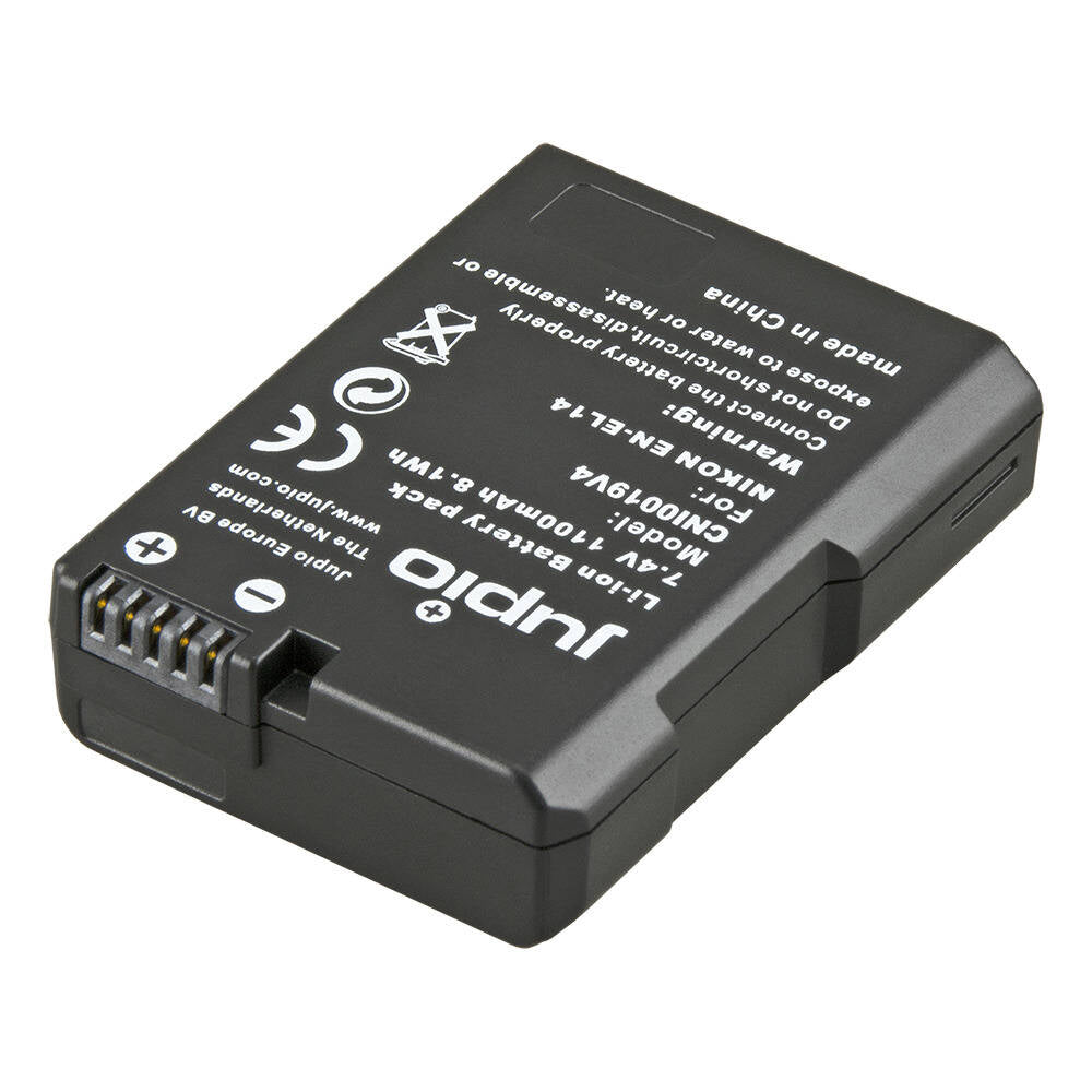Jupio Li-Ion 7.4V 1100mAh Rechargeable Battery For Nikon EN-EL14 Camera