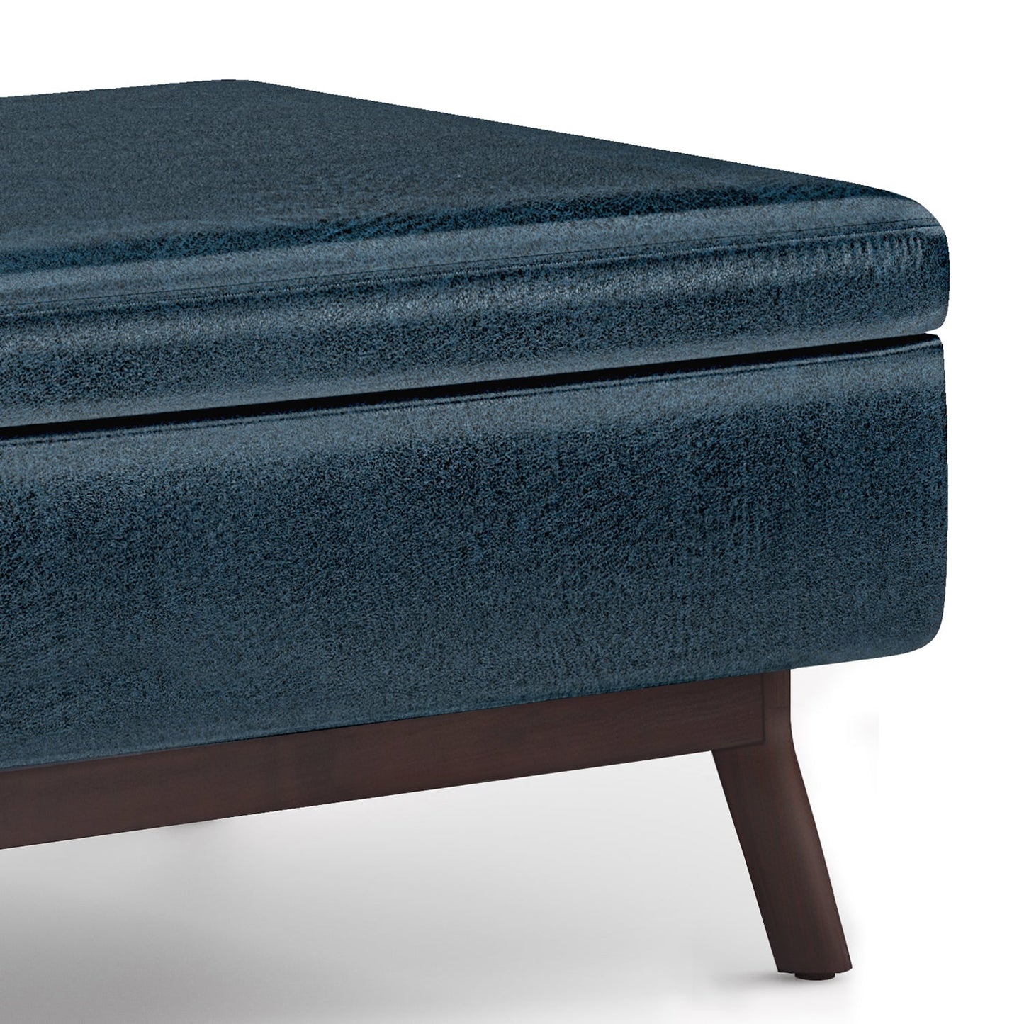 Untamed Upholstered Ottoman with Flip Top Storage and Wood Frame