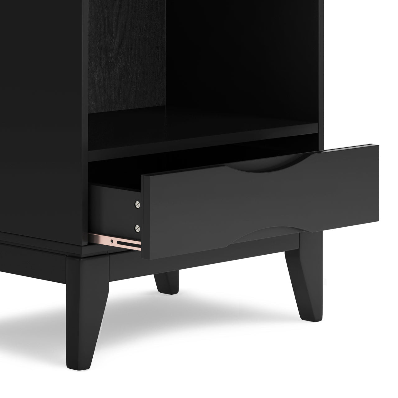 Enlighten Bookcase with 4 Shelves and Drawer
