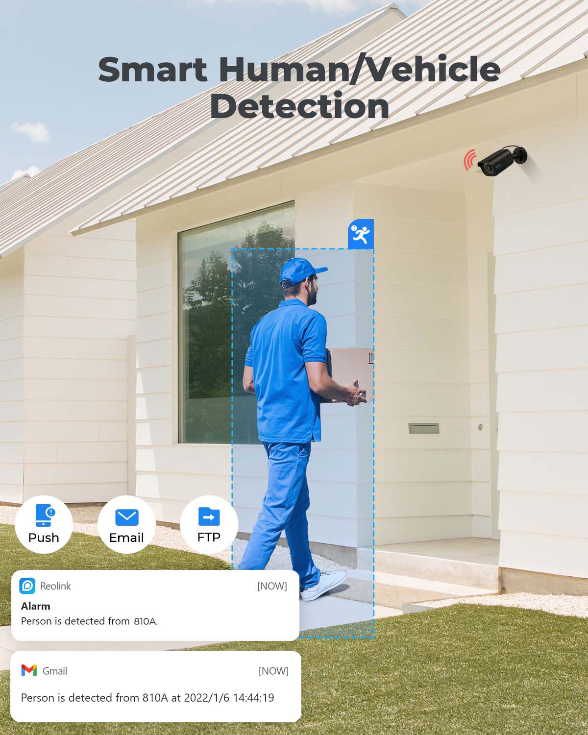 Reolink 4K Person/Vehicle Detection PoE Security Camera (Black)