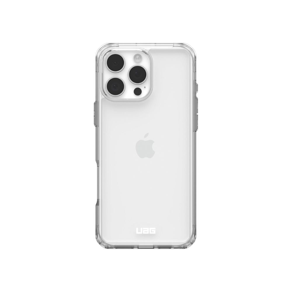 URBAN ARMOR GEAR Plyo Case for iPhone 16 Pro Max, Drop-Resistant, Wireless Charging (Clear)