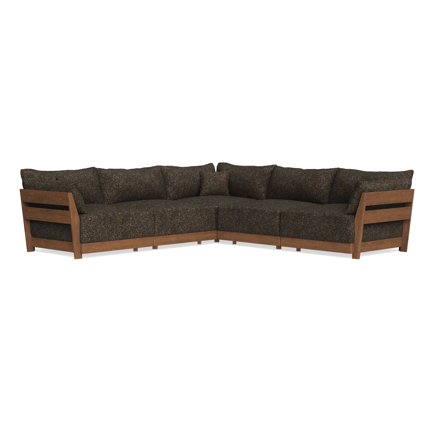 Modular Bondi Espresso 5-Seater Corner Sectional in Phantom | Classic Blend