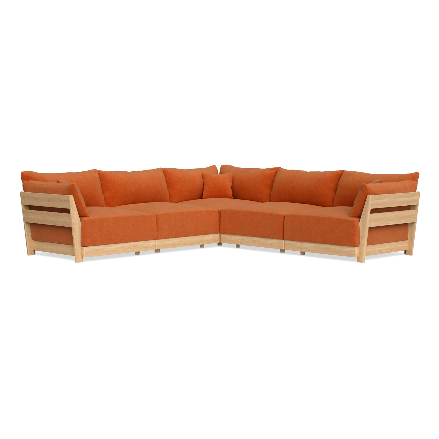 Slipcover Only - Modular Bondi 5-Seater Corner Sectional in Terracotta