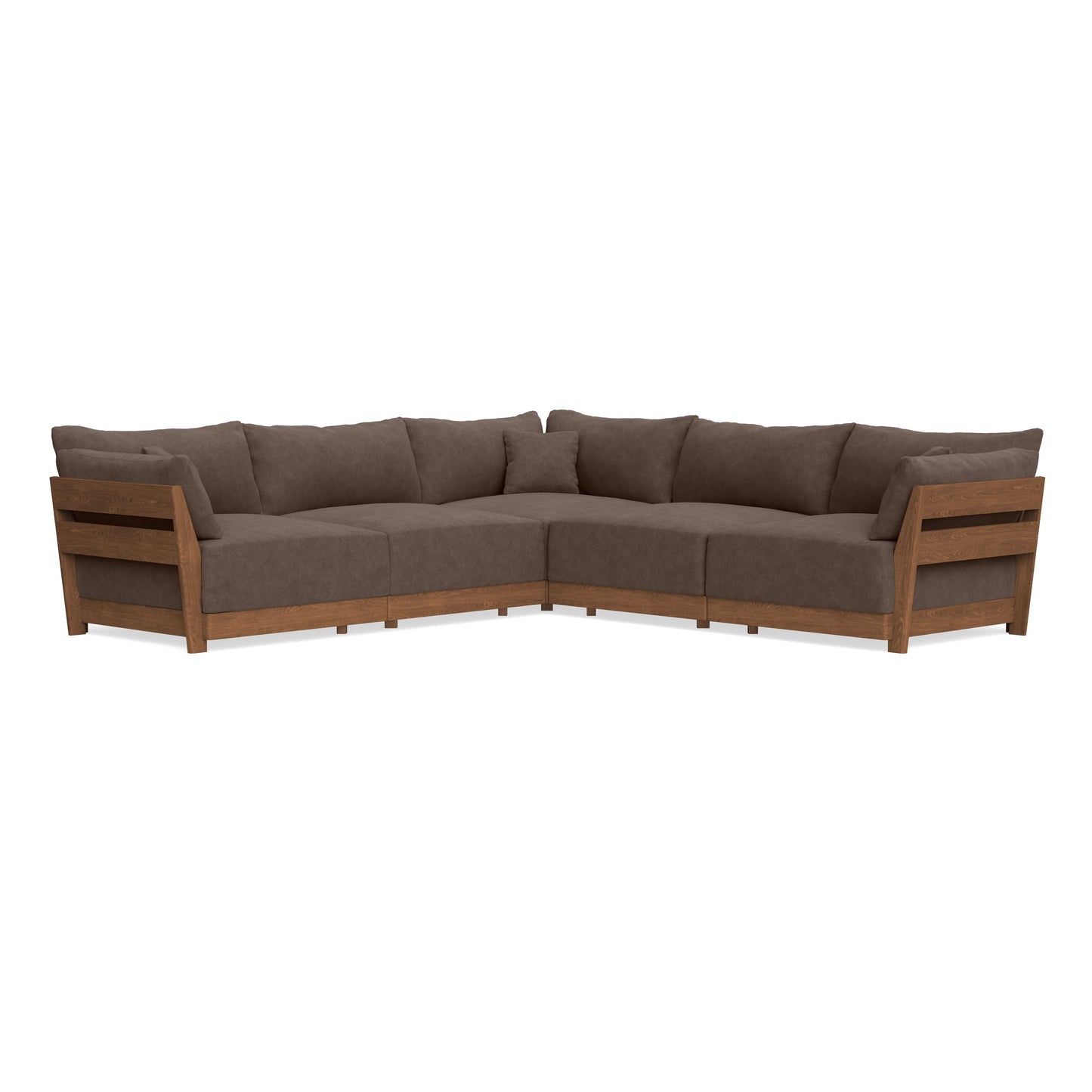 Modular Bondi Espresso 5-Seater Corner Sectional in Chocolate | Classic Blend