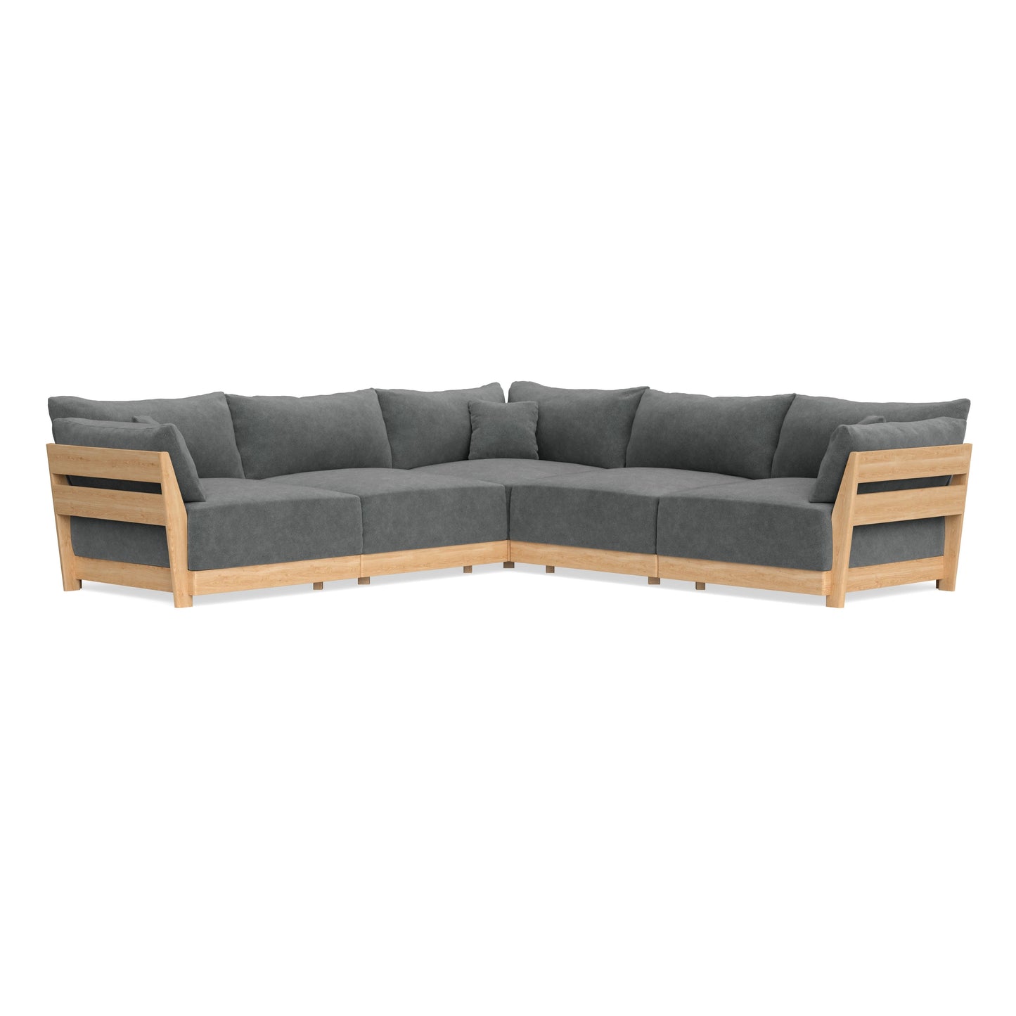 Slipcover Only - Modular Bondi 5-Seater Corner Sectional in Chimney Gray