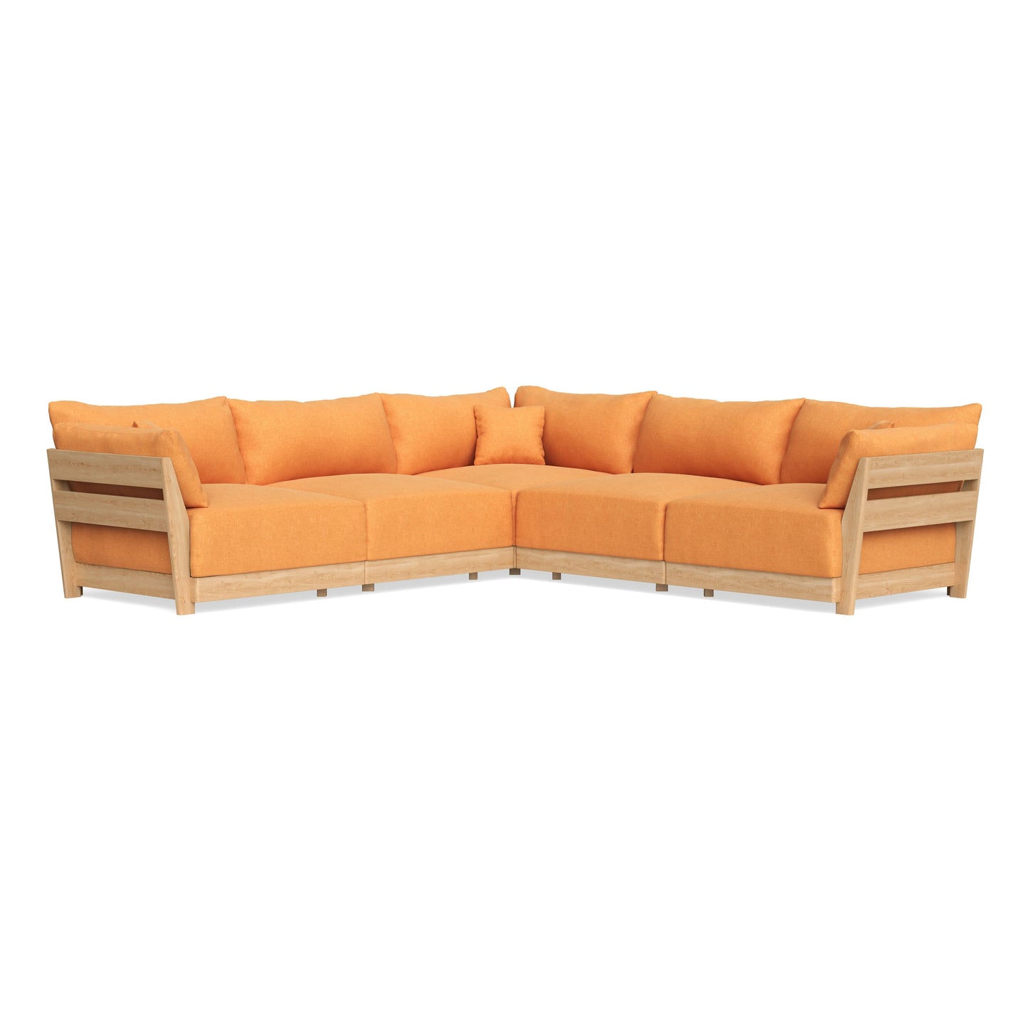 Slipcover Only - Modular Bondi 5-Seater Corner Sectional in Tangerine
