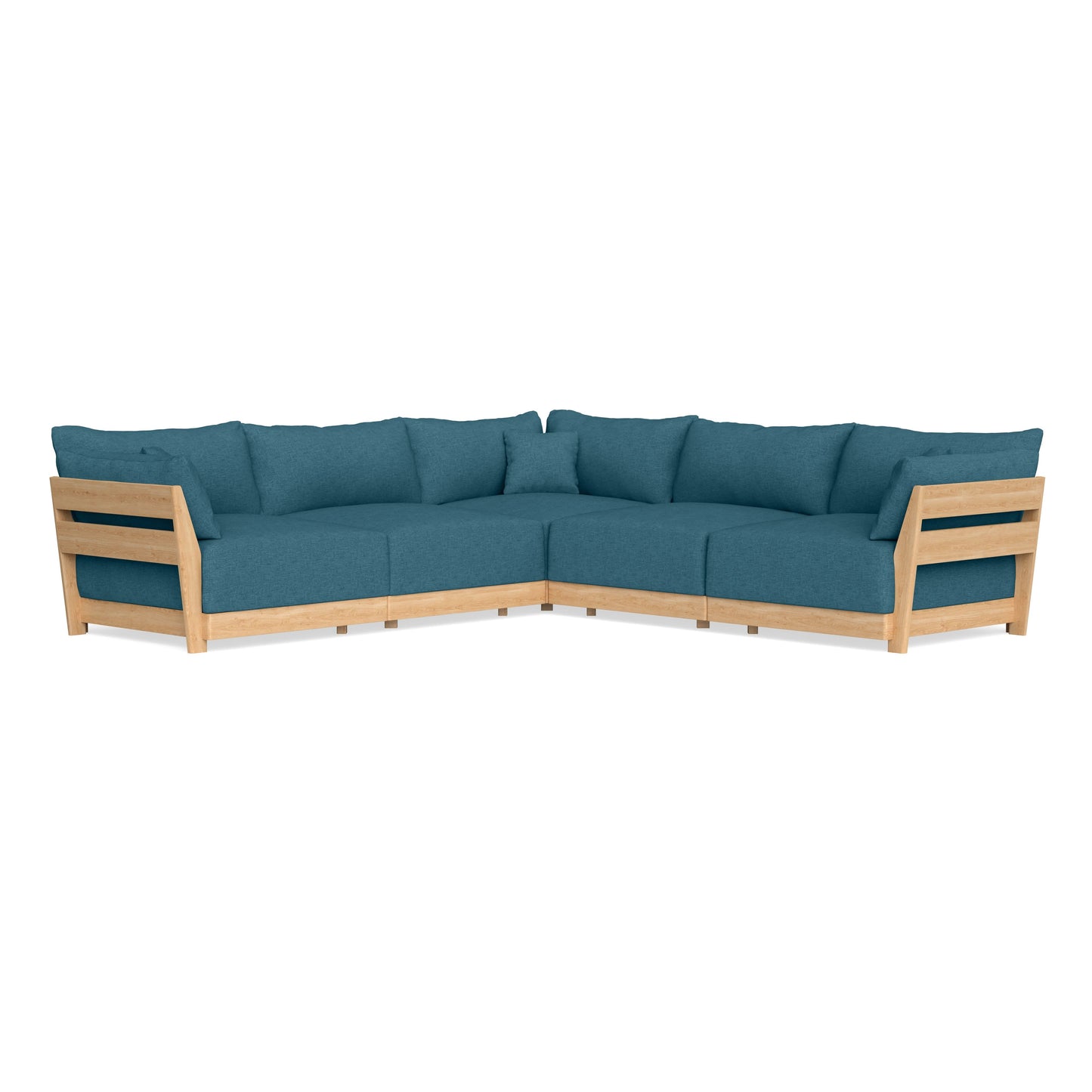 Slipcover Only - Modular Bondi 5-Seater Corner Sectional in Aegean Blue