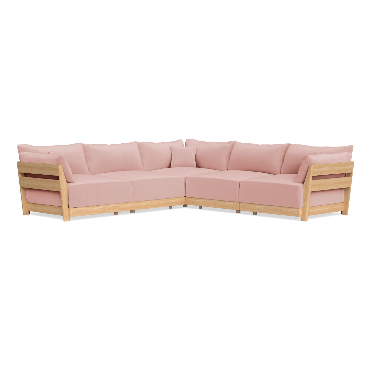 Slipcover Only - Modular Bondi 5-Seater Corner Sectional in Powder Pink