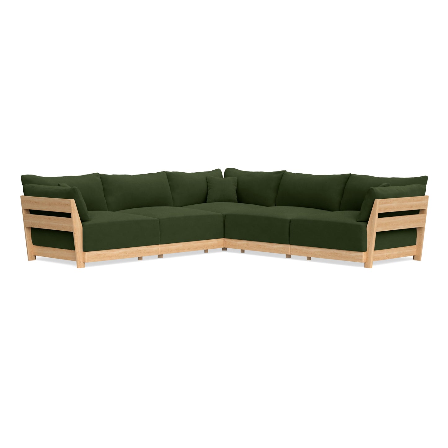 Slipcover Only - Modular Bondi 5-Seater Corner Sectional in Tuscan Green