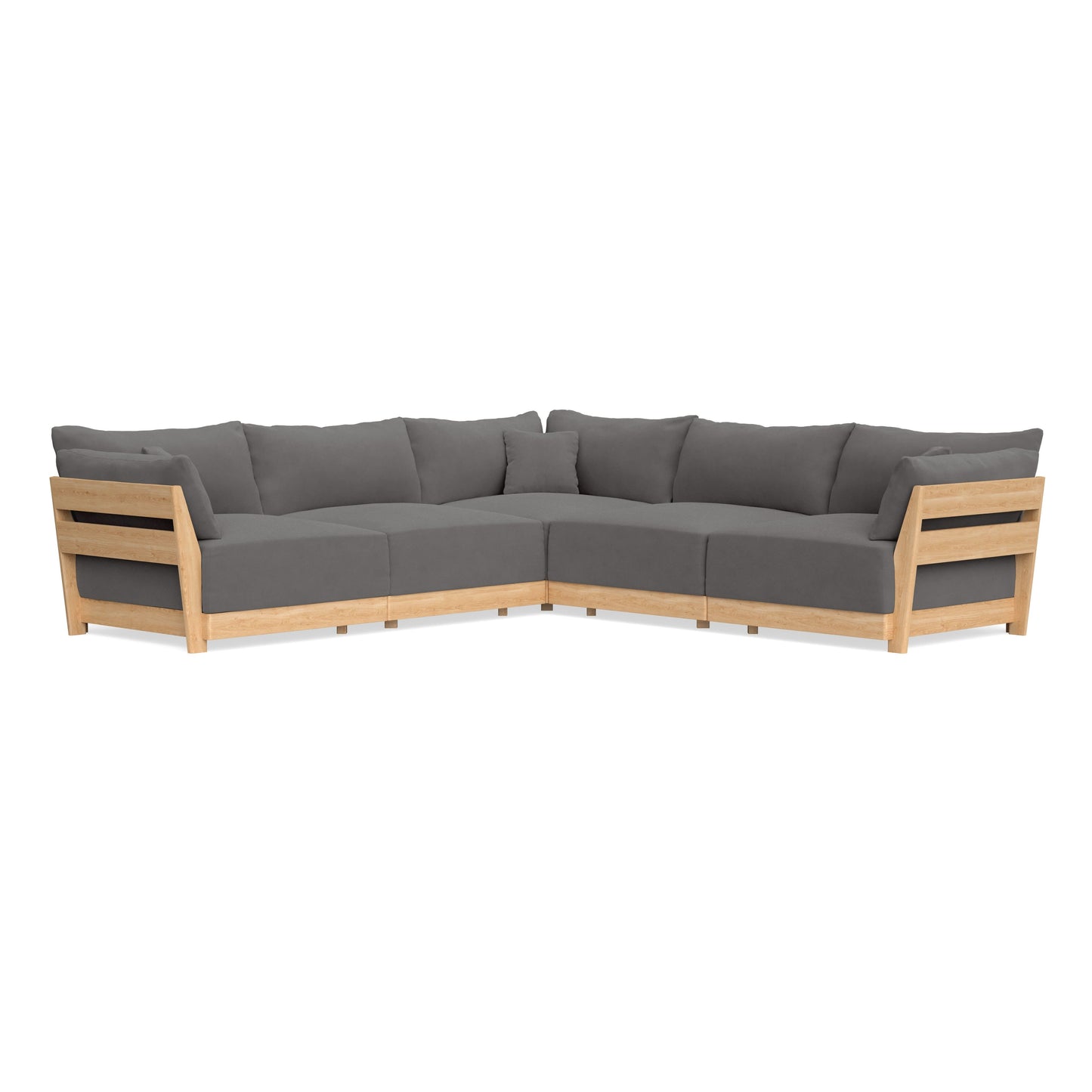Slipcover Only - Modular Bondi 5-Seater Corner Sectional in Burnt Ember