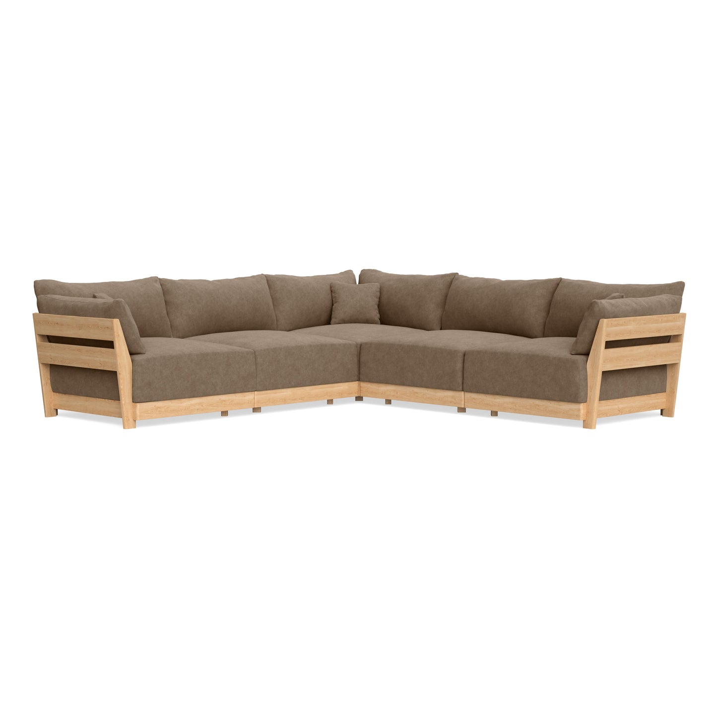 Slipcover Only - Modular Bondi 5-Seater Corner Sectional in Coffee