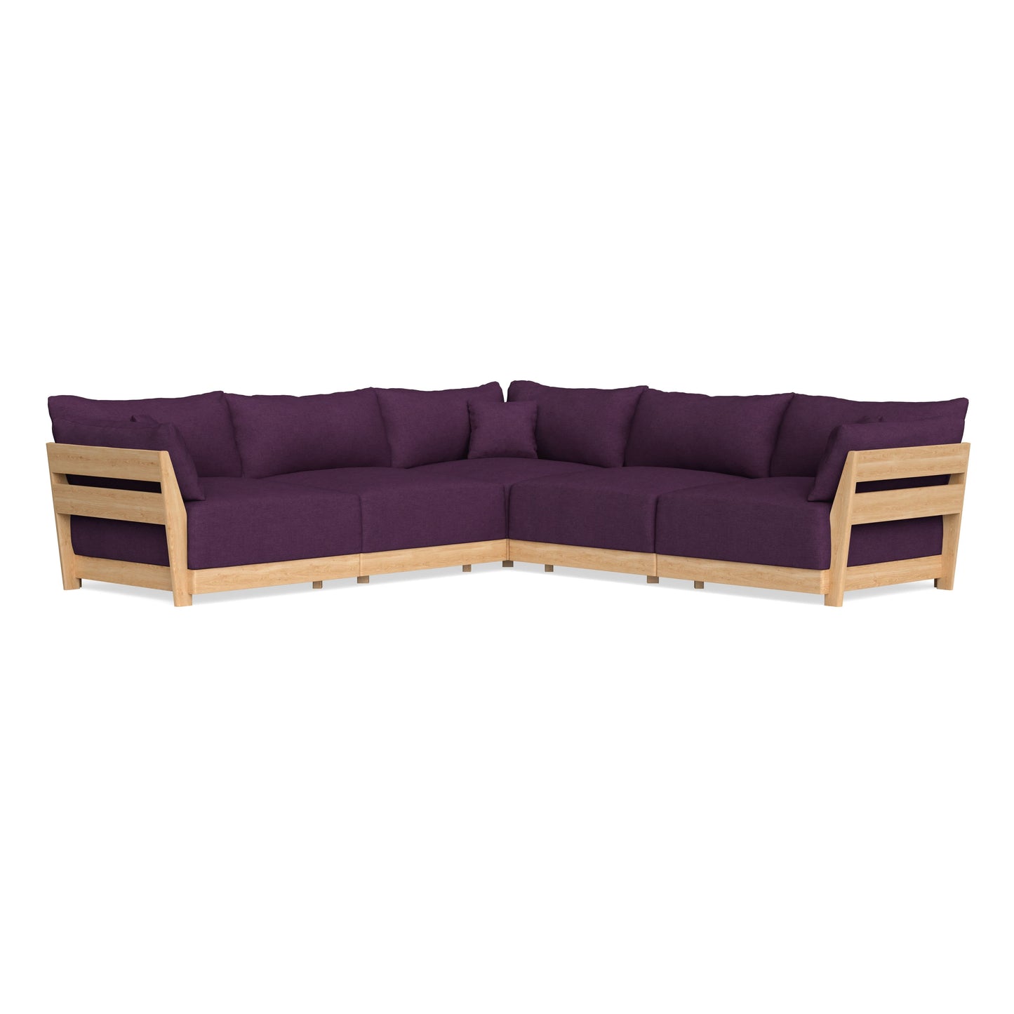 Slipcover Only - Modular Bondi 5-Seater Corner Sectional in Aubergine