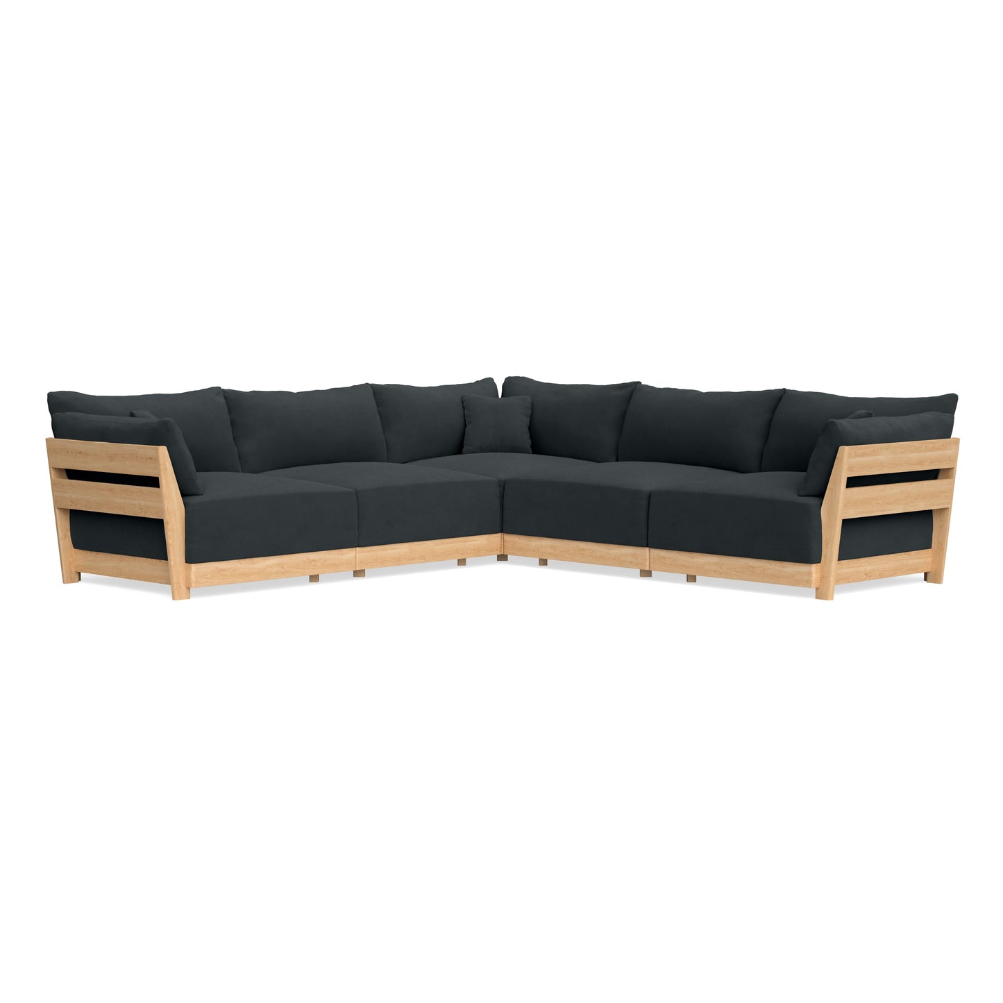 Slipcover Only - Modular Bondi 5-Seater Corner Sectional in Obsidian