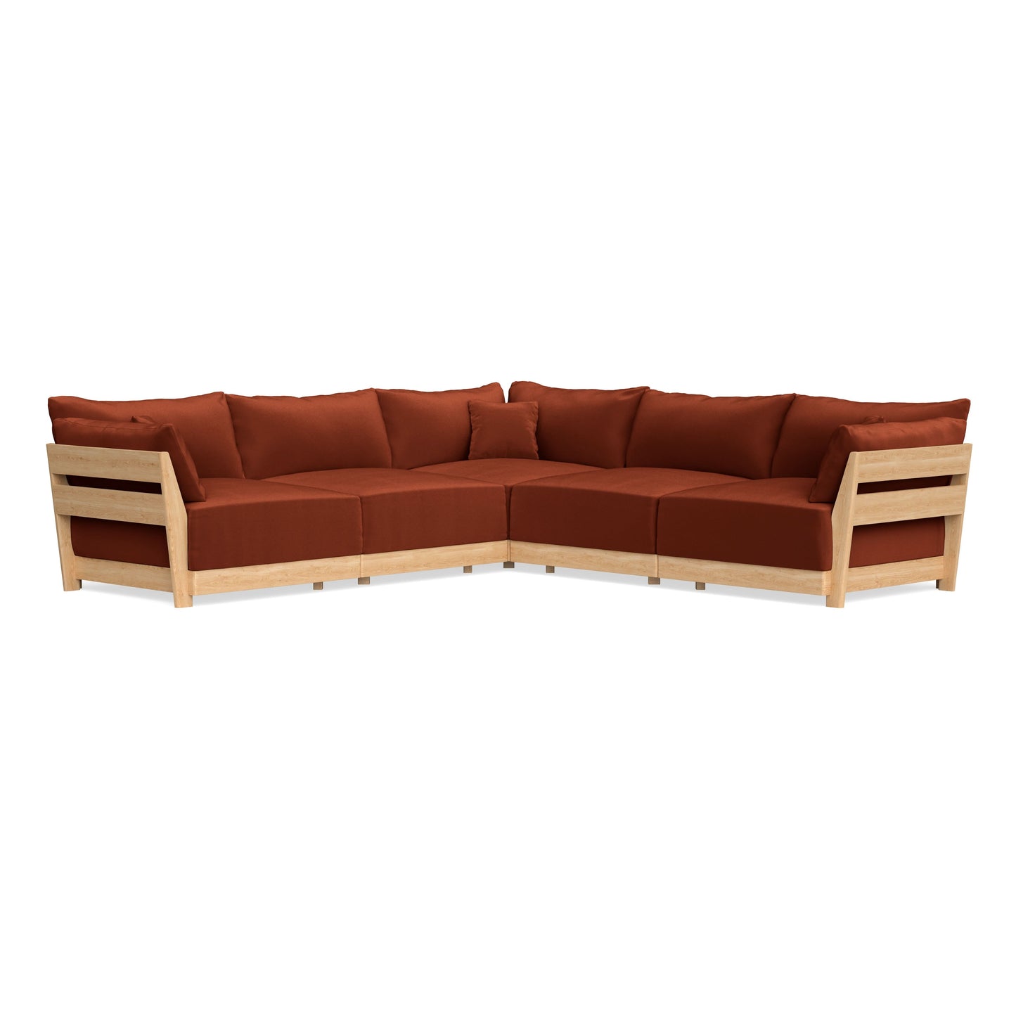Slipcover Only - Modular Bondi 5-Seater Corner Sectional in Rust