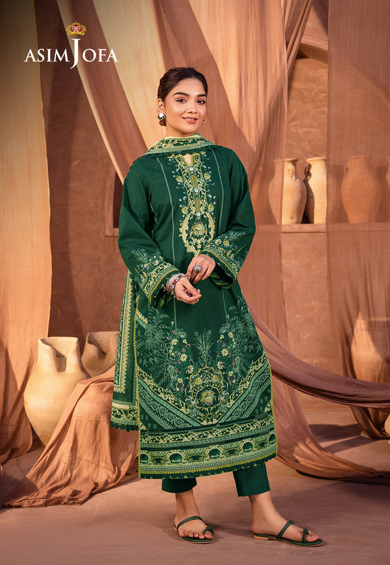 AJUB-13 PRINTED LAWN 3 PCS