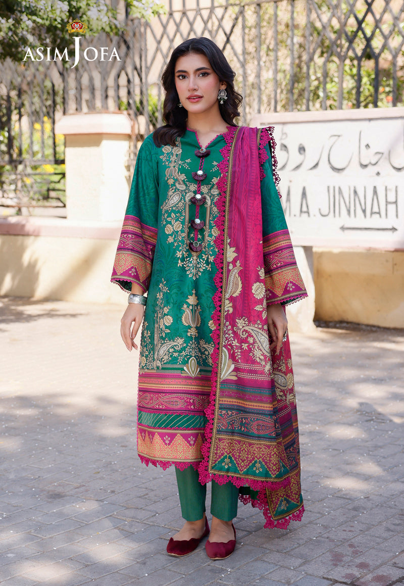 AJPL-04 PRINTED ARABIC LAWN 3 PCS