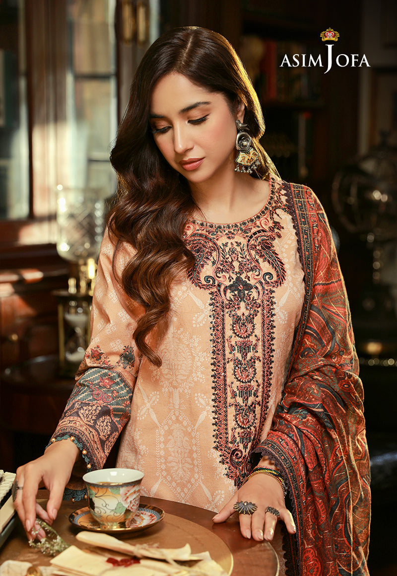 AJAWP-03 STITCHED EMBROIDERED KARANDI 3 PCS