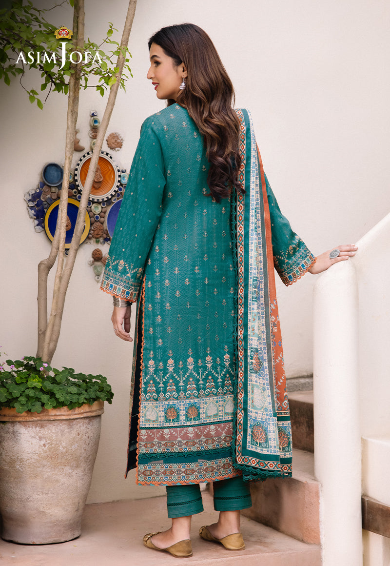 AJBU-19 PRINTED LAWN 3 PCS