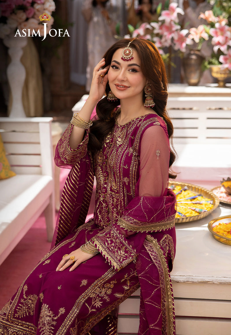 AJMJ-09 EMBROIDERED NET 3 PCS