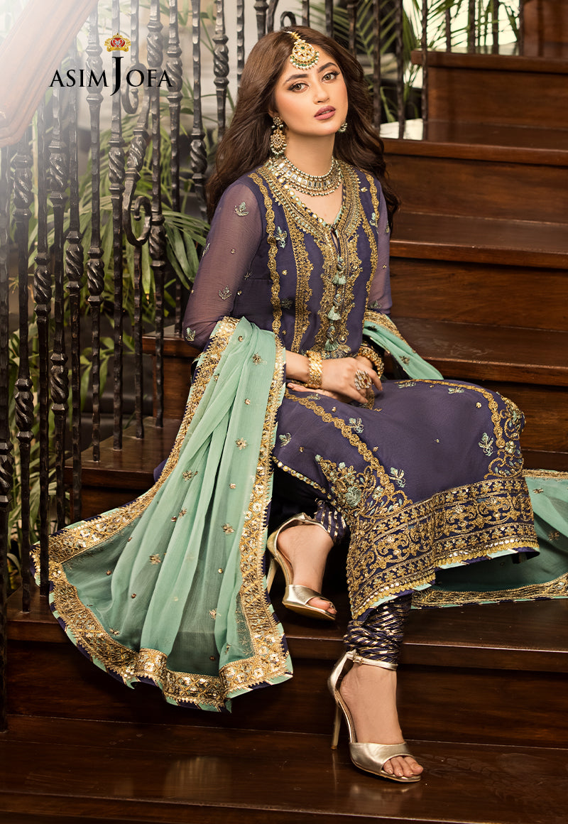 AJJM-09 EMBROIDERED CHIFFON 3 PCS