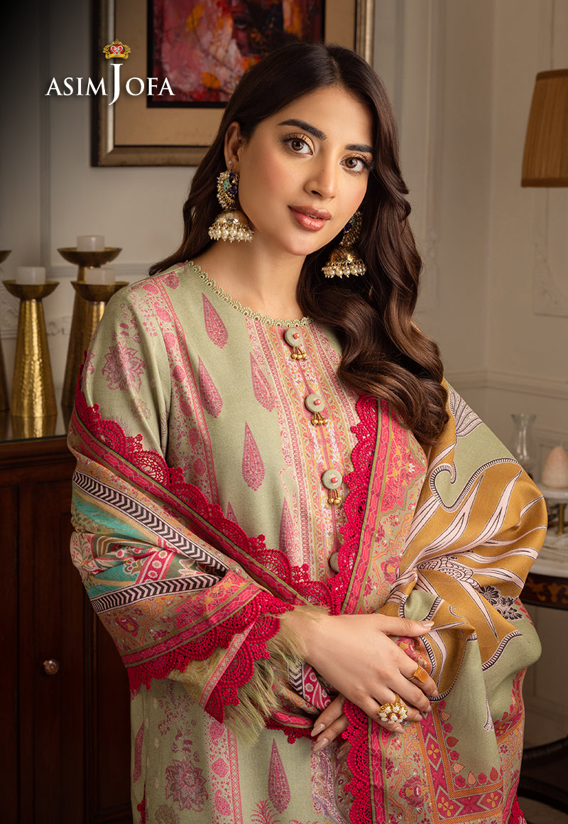 AJIWP-08 EMBROIDERED KARANDI 3 PCS
