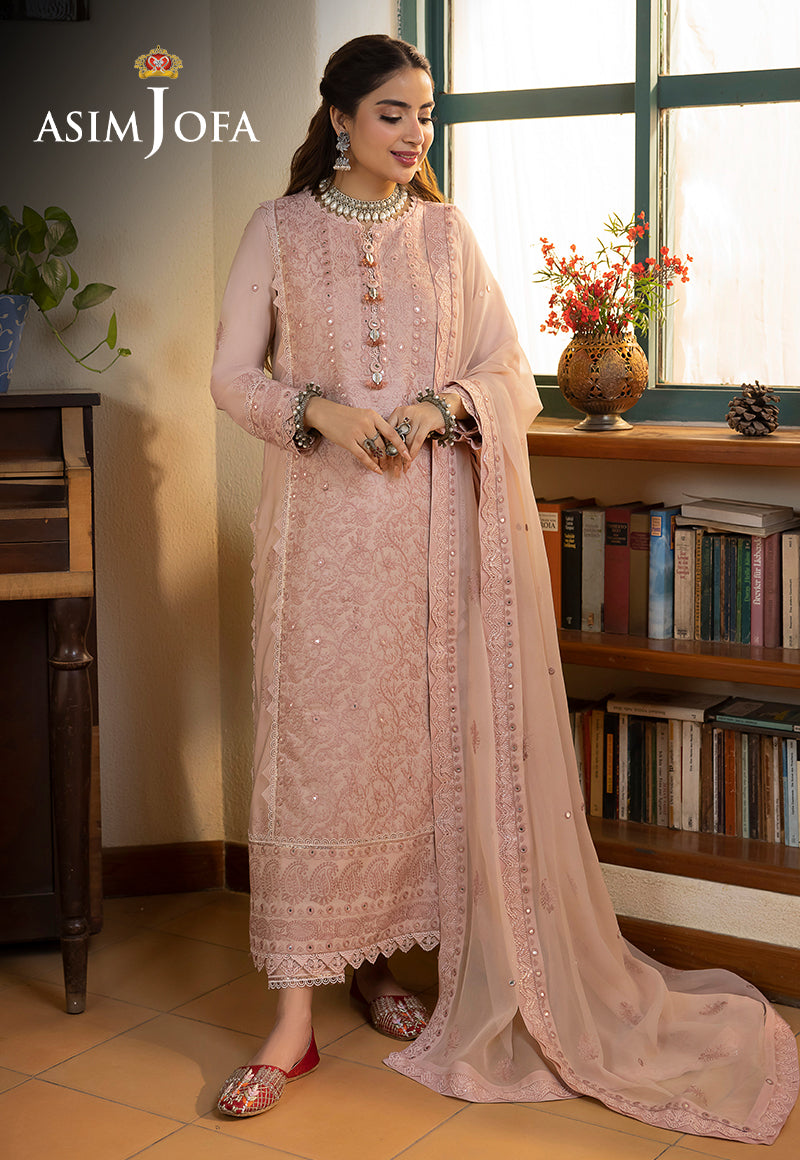 AJSW-07 EMBROIDERED LAWN SILK 3 PCS