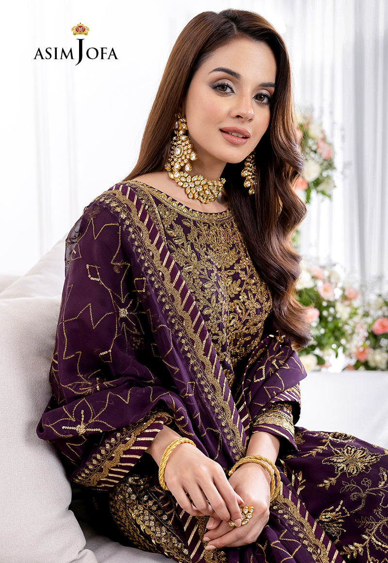 AJJM-06 EMBROIDERED CHIFFON 3 PCS