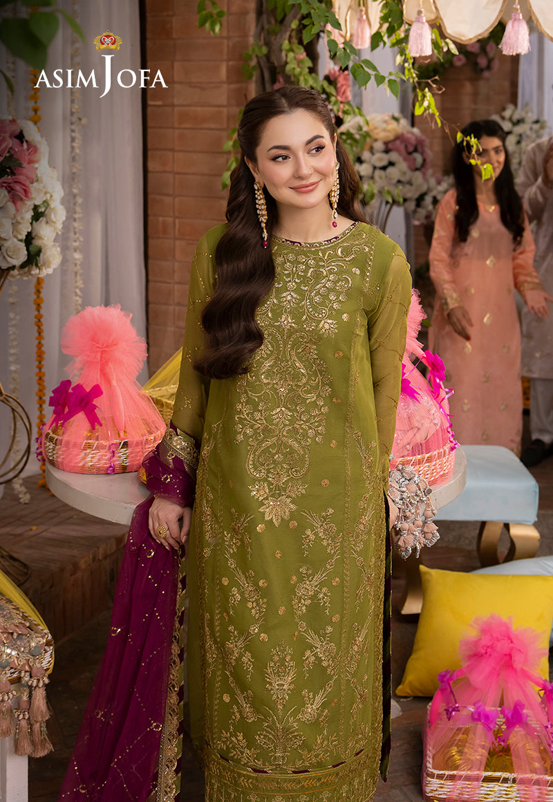 AJMJ-16 EMBROIDERED CHIFFON 3 PCS