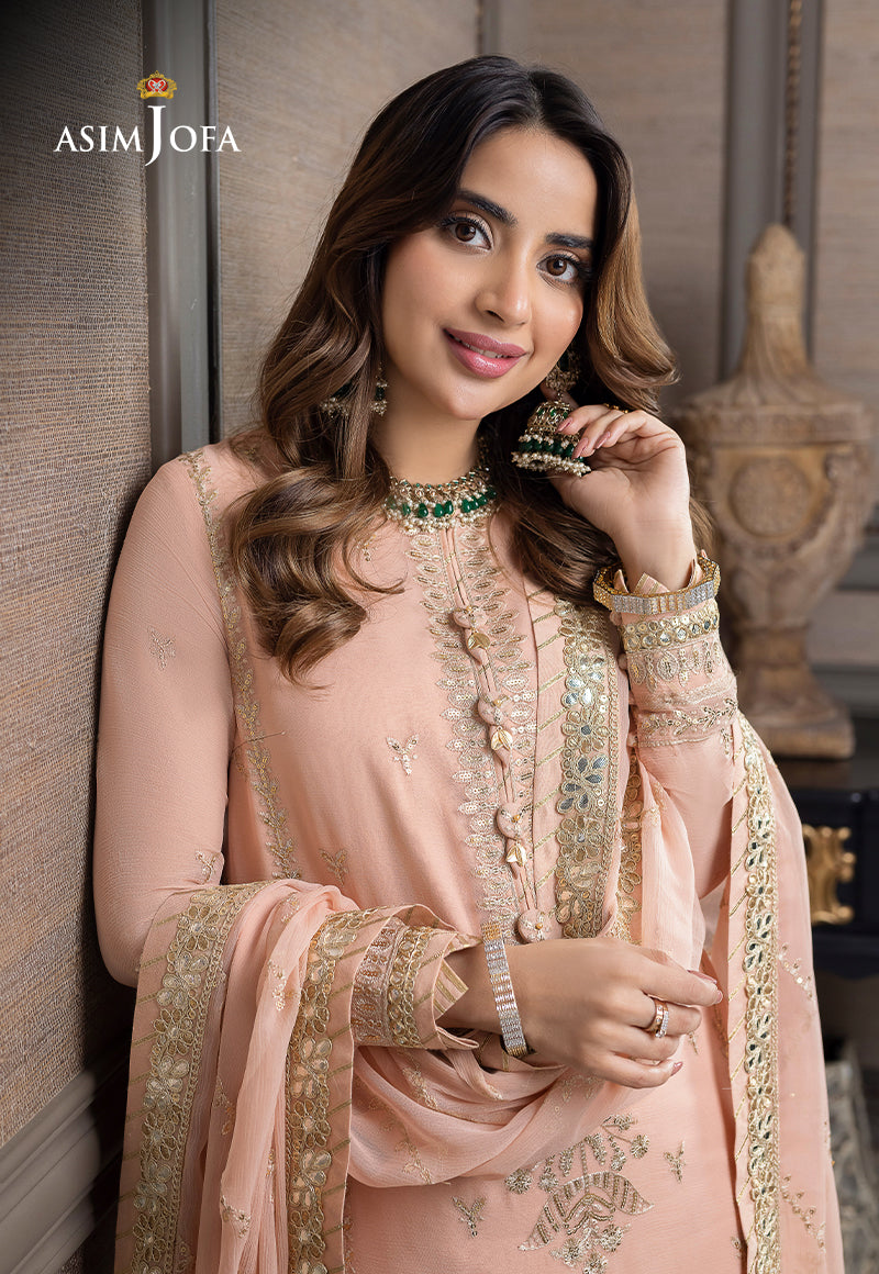 AJJM-04 EMBROIDERED CHIFFON 3 PCS