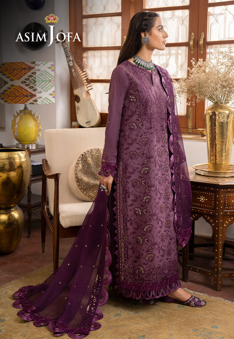 AJSW-06 EMBROIDERED LAWN SILK 3 PCS