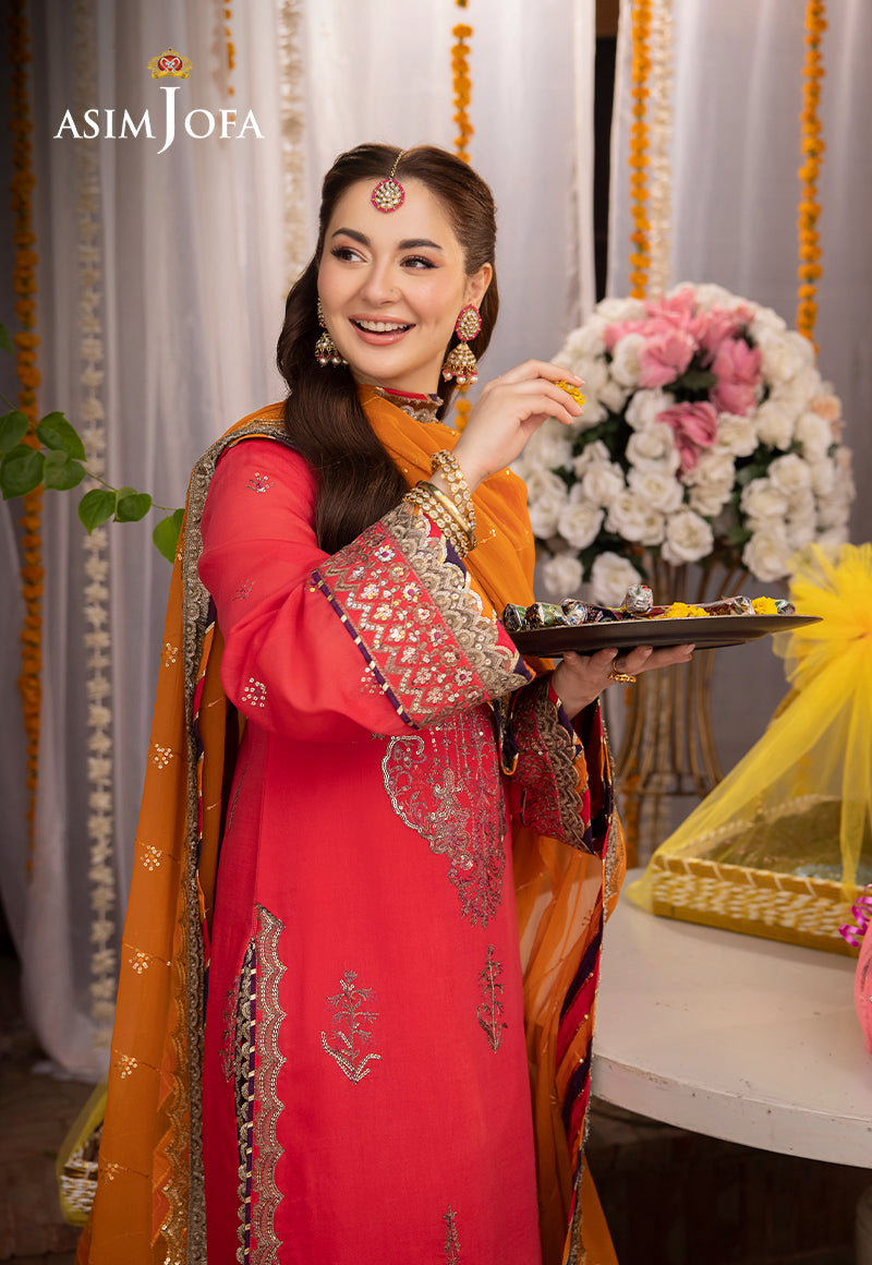 AJMJ-29 EMBROIDERED PAPER COTTON 3 PCS