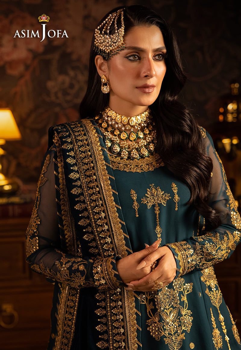 AJMMP-07 EMBROIDERED CHIFFON 3 PCS STITCHED