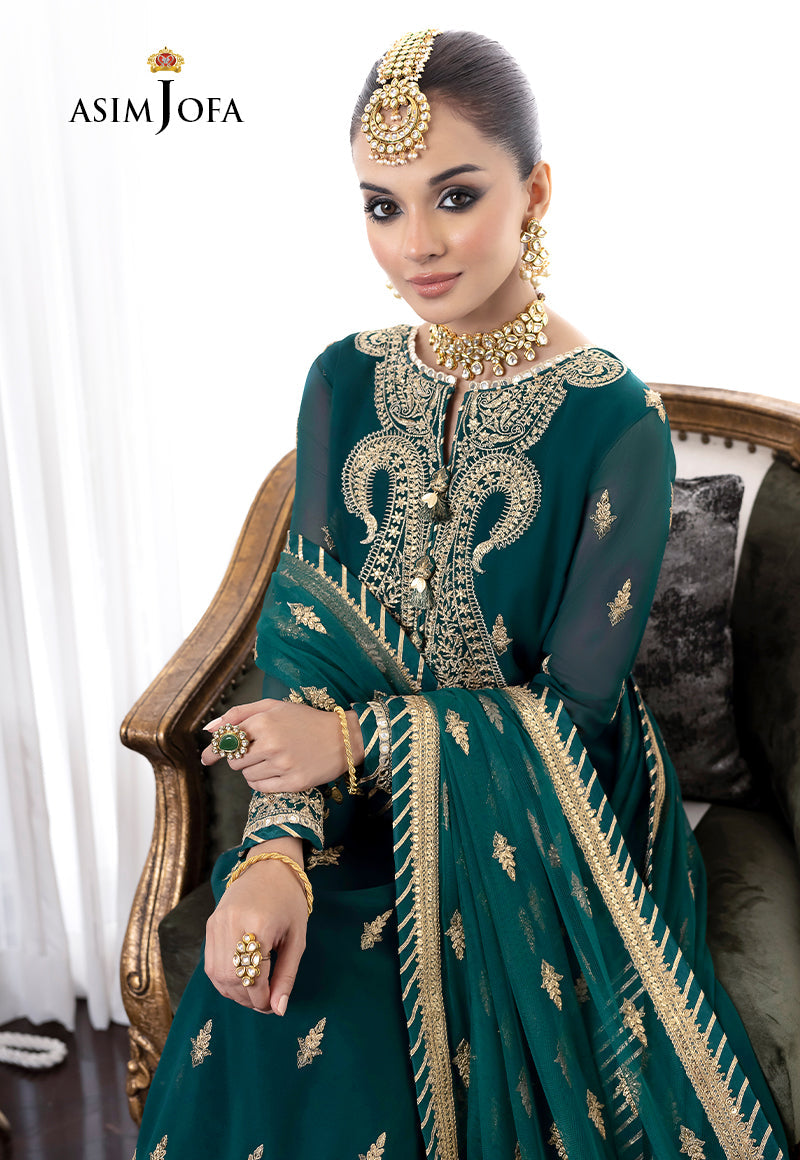 AJJM-12 EMBROIDERED GEORGETTE , ORGANZA 3 PCS