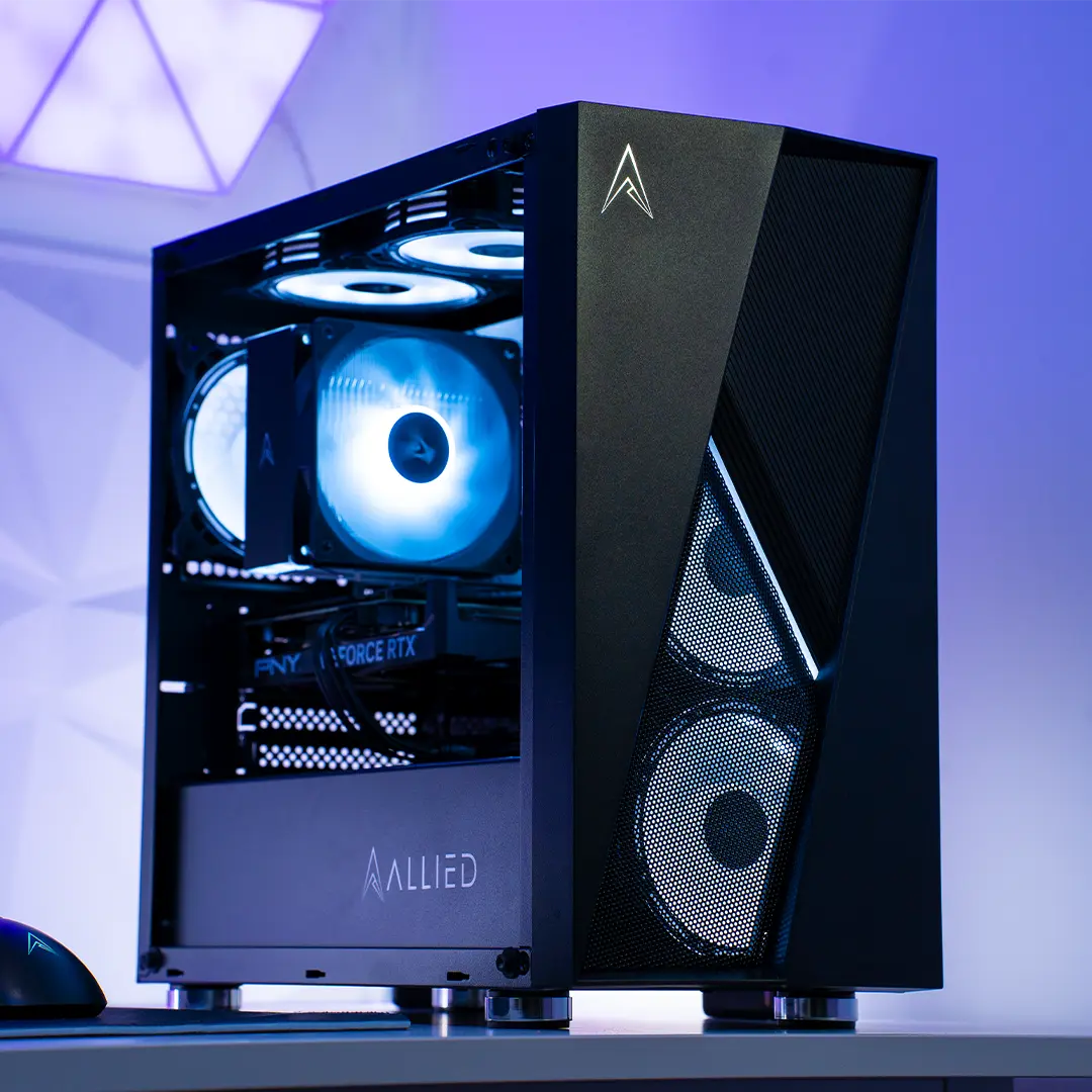 Allied Stinger RTX 4060 Ti | Ryzen 5 5500 Desktop Gaming PC (Black)