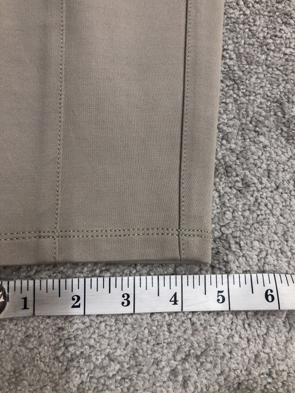 White House Black Market Pants Womens Tan Chino Pant Tapered Leg Zipper Pockets
