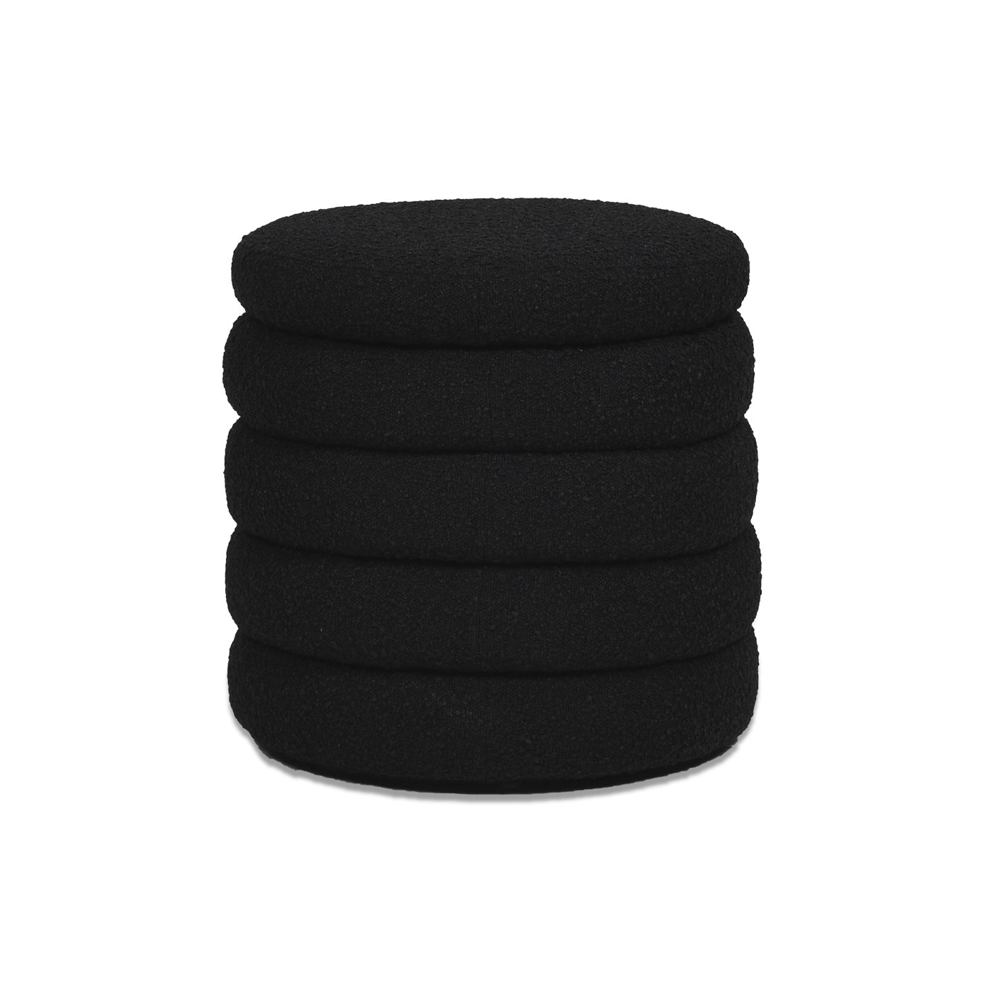 Capstone Oversized Round Ottoman with Hidden Storage Compartment