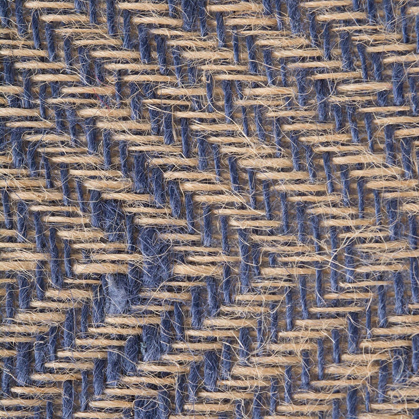 French Blue  Chevron Burlap Table Runner 14X108
