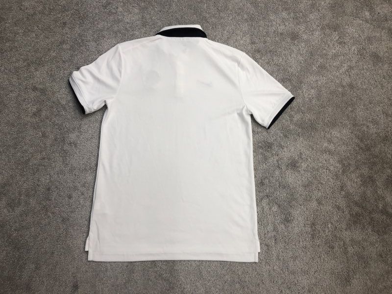 Nike Polo Shirts Mens Small White Logo Short Sleeve Casual Lightweight