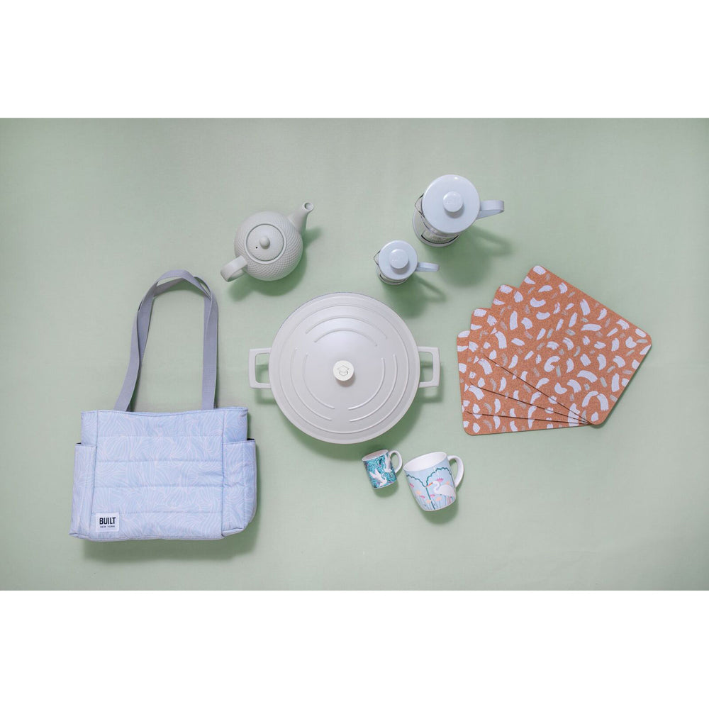 La Cafetiere Monaco 3-Cup 350ml SS/Glass French Press (Mint Green)