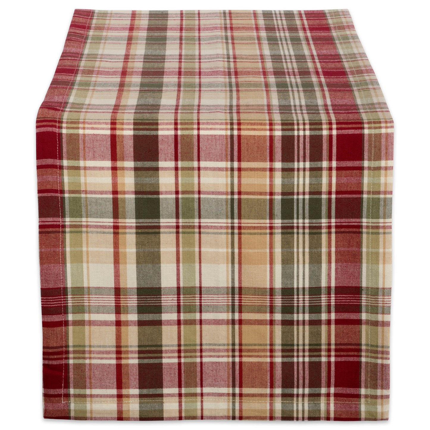 Give Thanks Plaid Table Runner 14X108