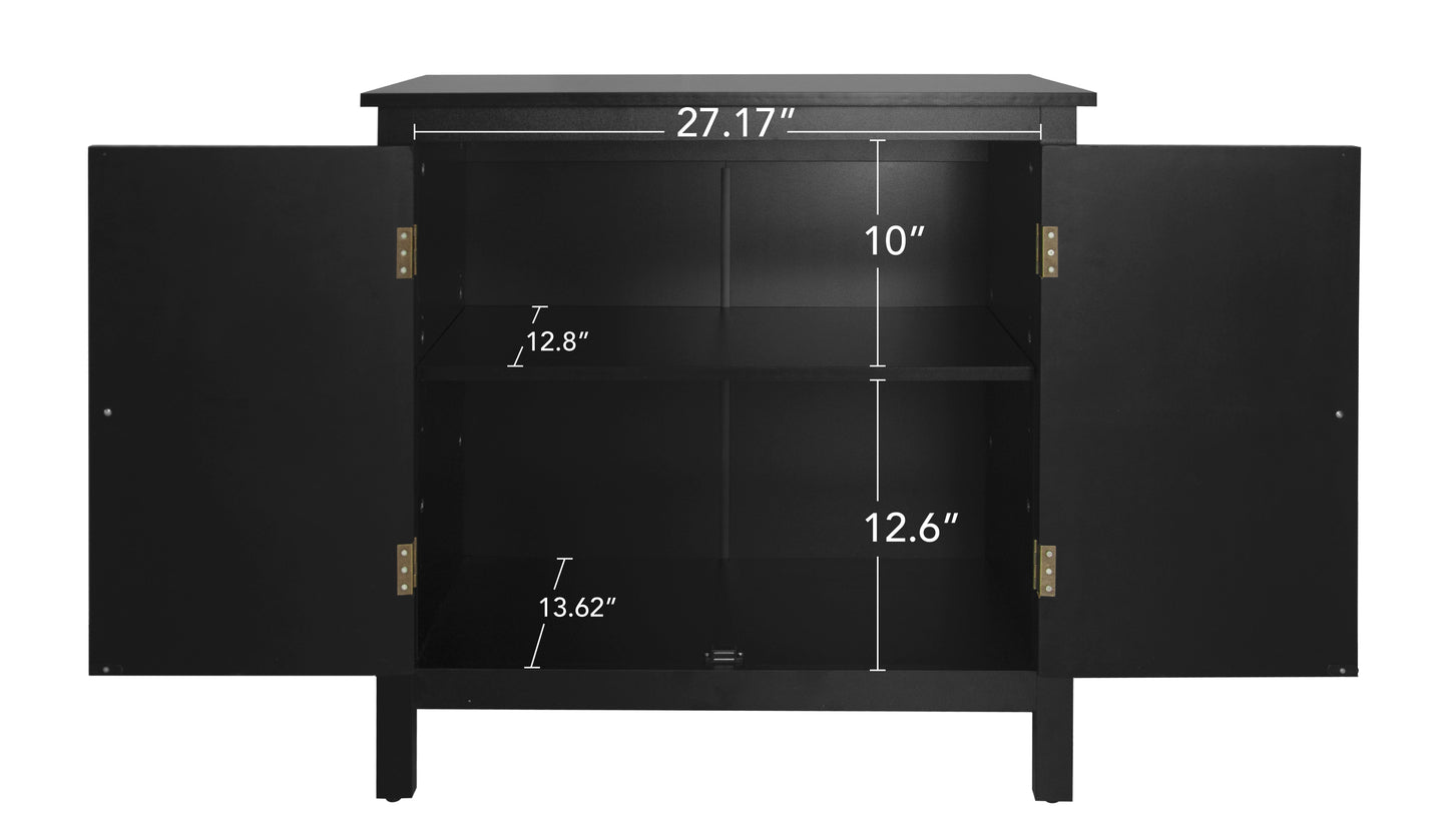 Cabinet with 2 Doors and 2 Shelves