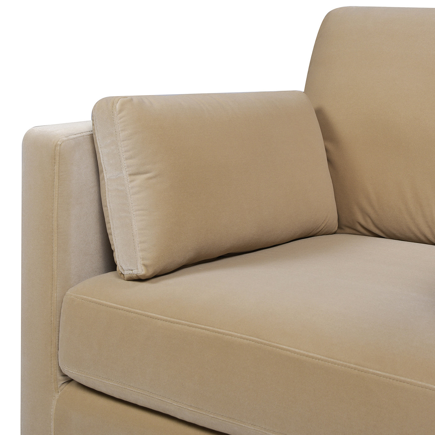 Contour Velvet Upholstered Accent Chair with Removable and Reversible Back