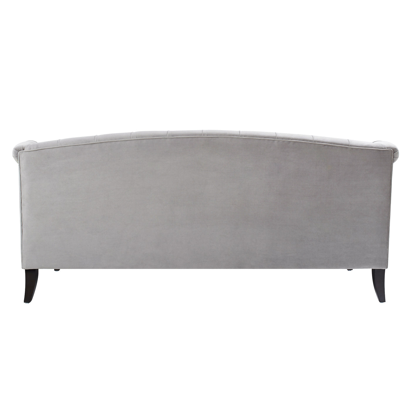 Button Tufted Upholstered Sofa with Sloped Arms
