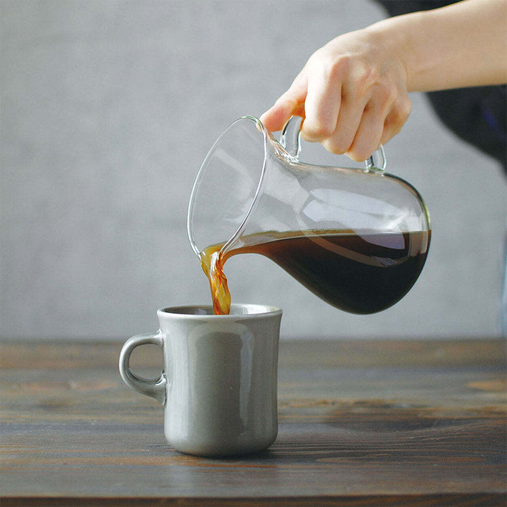 Kinto SCS-02 Coffee Glass Carafe 3-Piece Set 300ml with S/S Filter Holder