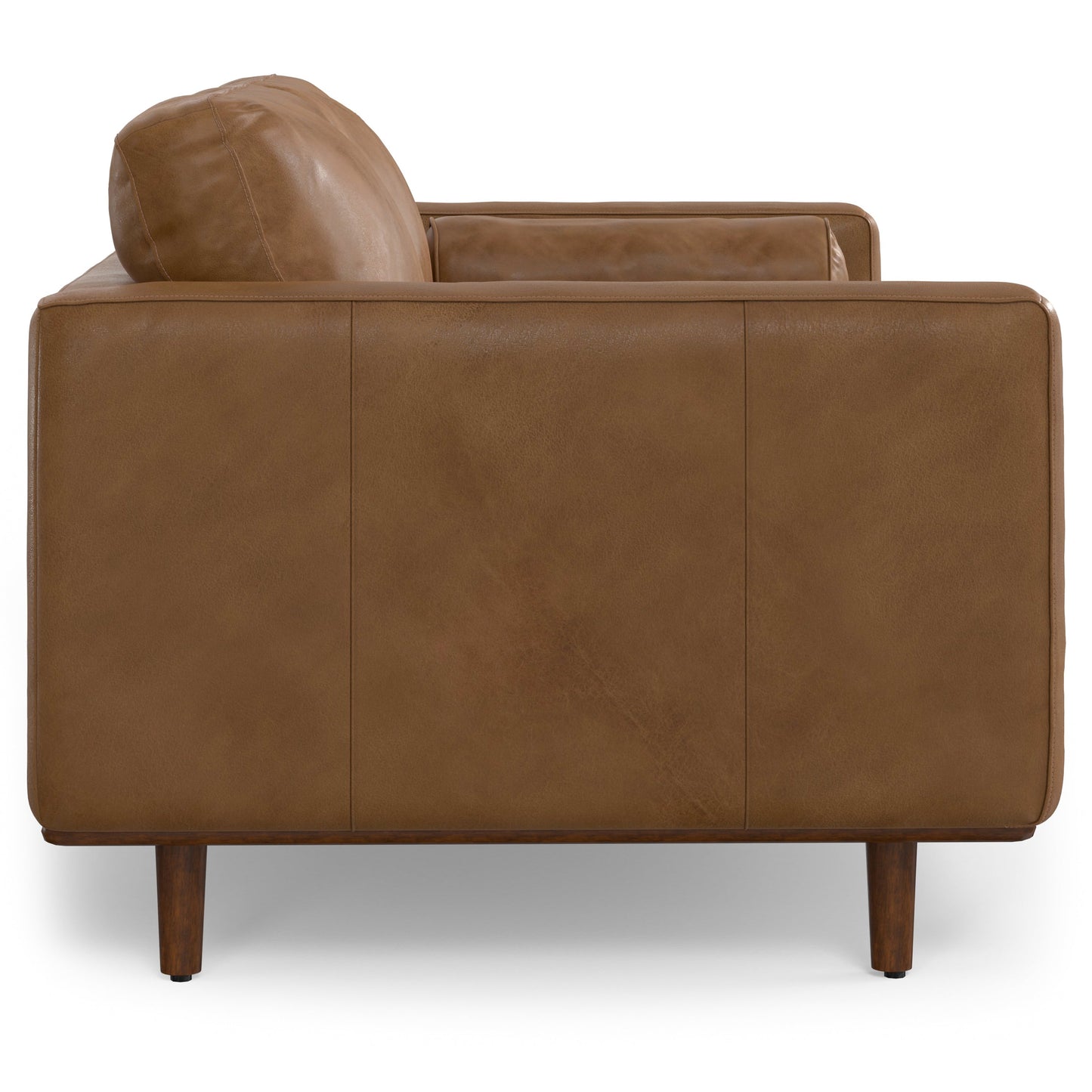Luminae 72" Upholstered Sofa with 2 Bolster Pillows and Loose Back Cushions