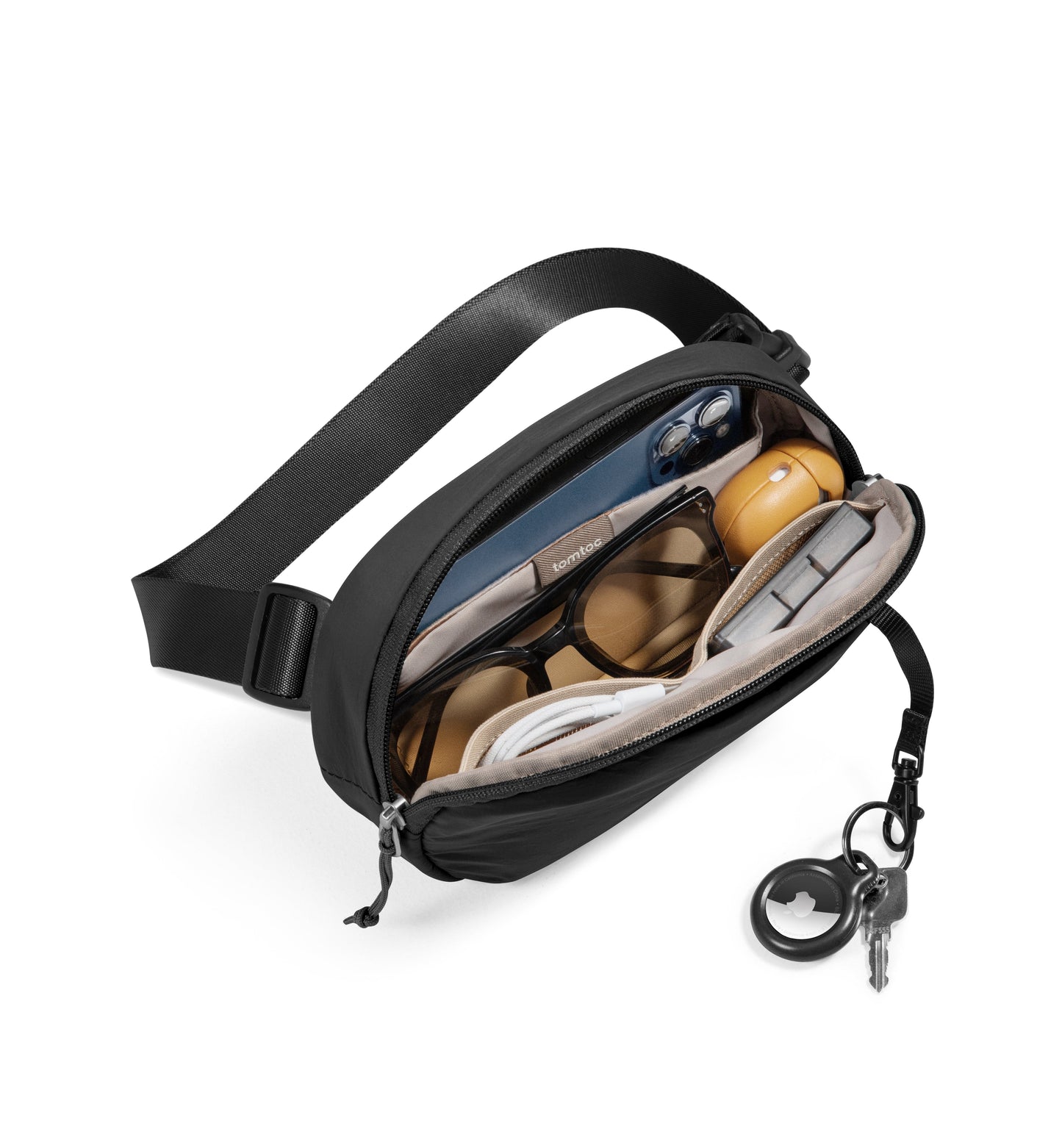 Tomtoc Sling Bean Belt Bag 1.5L (Black)