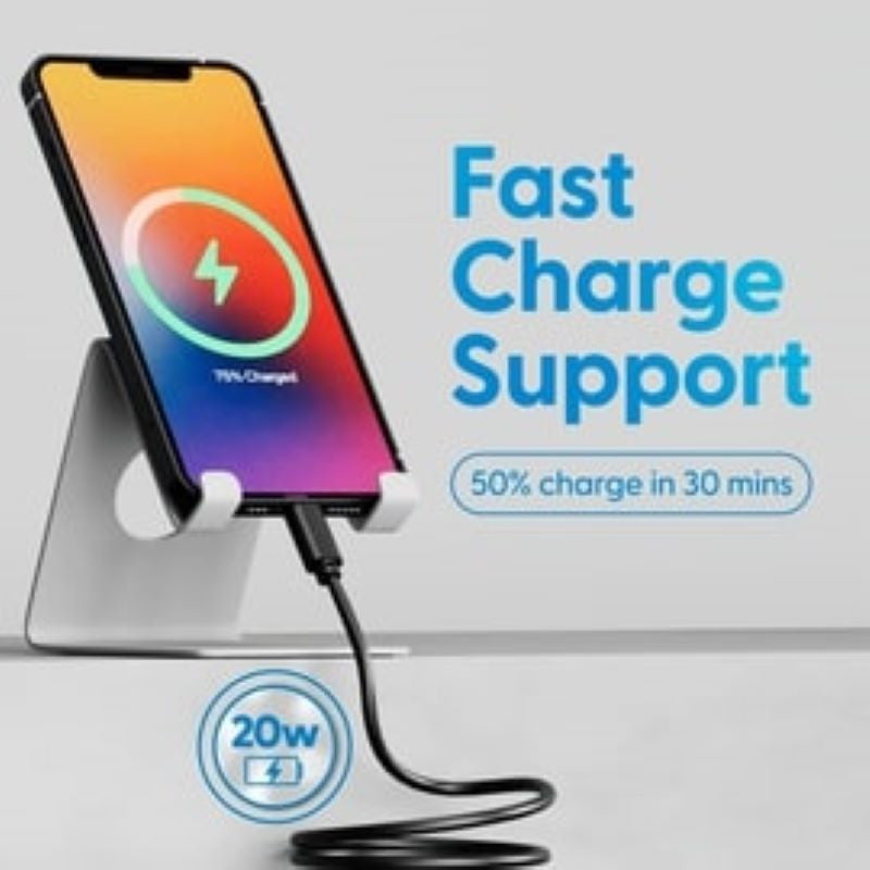 Laser 2m (2-pack) MFi Lightning Cable (Black)