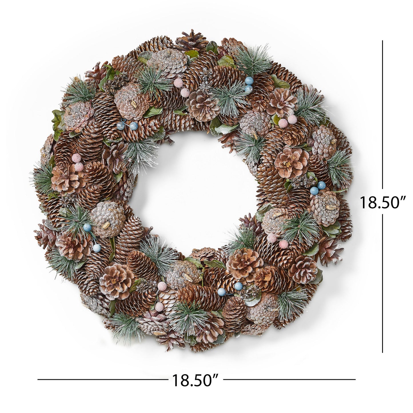 Fylia 18.5'' Pine Cone Wreath