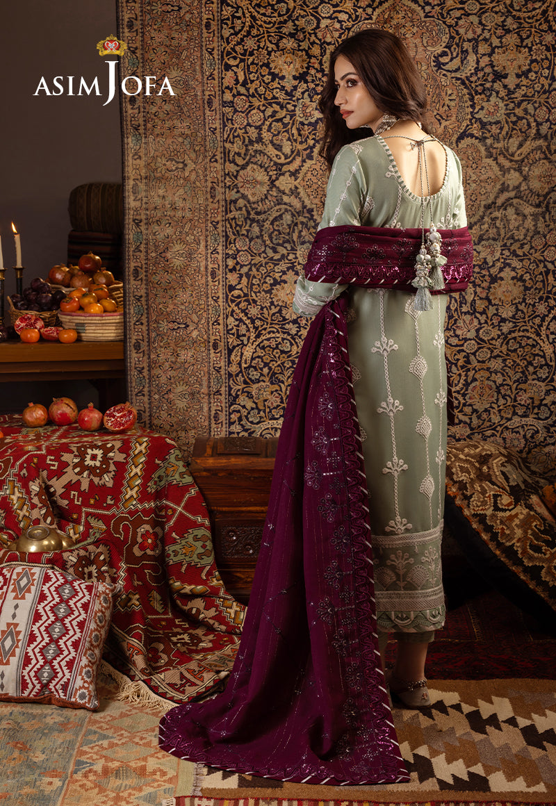 AJKTP-01 EMBROIDERED TWILL 3 PCS STITCHED
