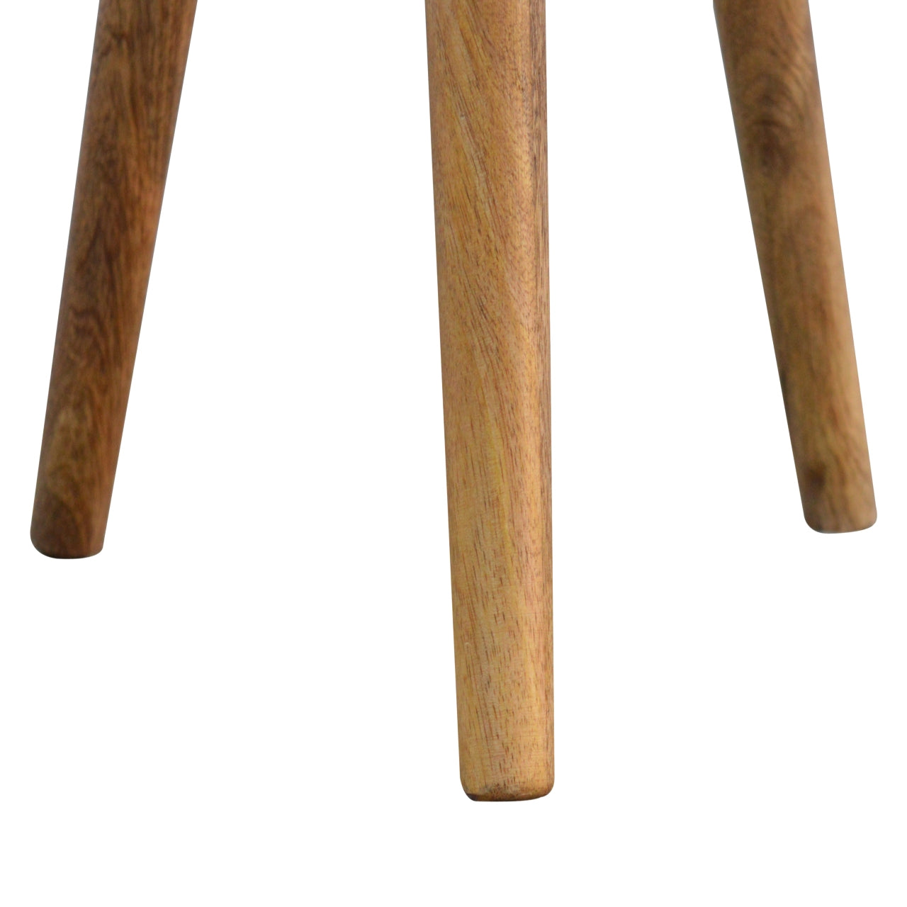 Arcanist Bone Inlay Tripod Stool with Wood Legs